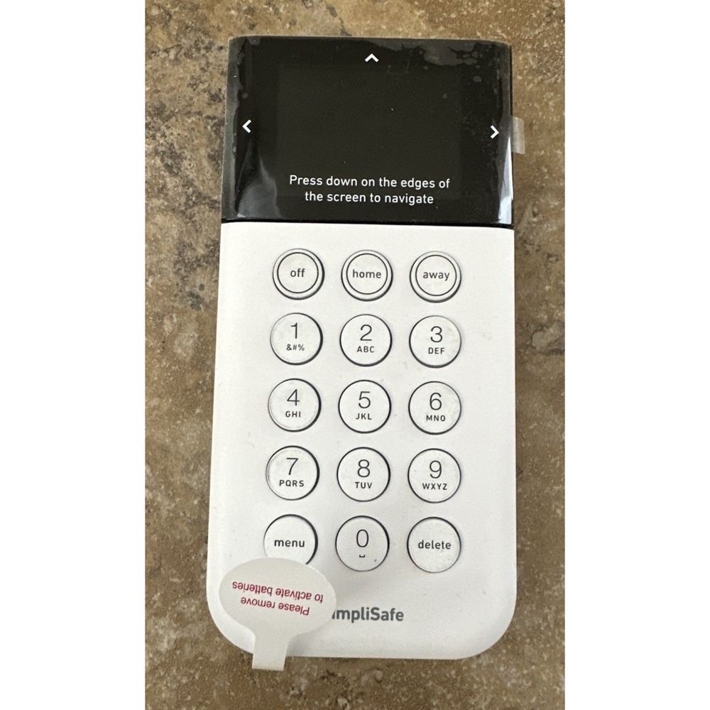 SIMPLISAFE ALARM HOME SECURITY  KEYPAD KP3W No Box